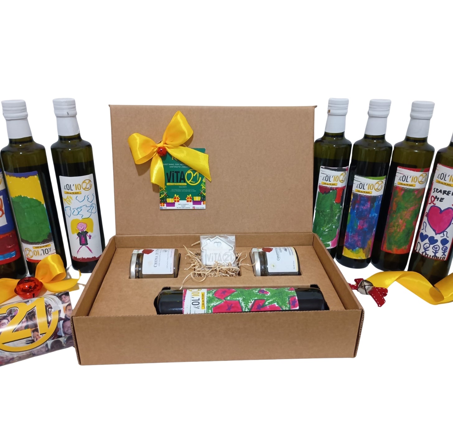 Gift box "Sapori e Sogni" - Olio + calendario + conserve